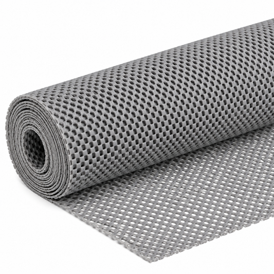 Antislipmat 125 × 45 cm – Voor Natte Ruimtes, Lades & Kasten – Op Maat te Knippen – Grijs